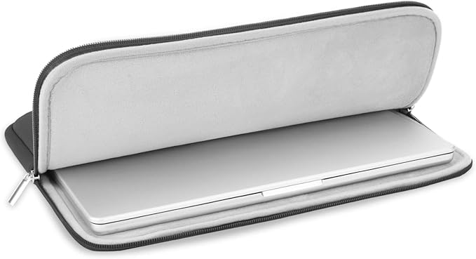 RAINYEAR 13 Inch Laptop Sleeve Compatible with 13.3" MacBook Air/Pro M1 M2 M3 M4 A3240 A3113 A2681 A2337 A1932 A2179 A2338 A1706 A1708 Carrying Bag Protective Cover Soft Case (Gray, Upgraded Version)