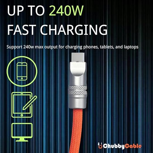 chubbycable Colorblock Chubby - Spring Braided Silicone Charge Cable Coiled USB C Cable Fast Charging Type C Charger Cord for Car, Purple+Green, USB-A to Type-C, 2.29FT-3.6FT