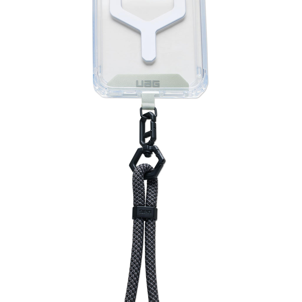 URBAN ARMOR GEAR UAG Phone Lanyard Wrist Strap 7mm - Anti-Theft Anti-Drop Adjustable Paracord Wrist Lanyard for Galaxy iPhone Cases, Civilian Graphite/Black