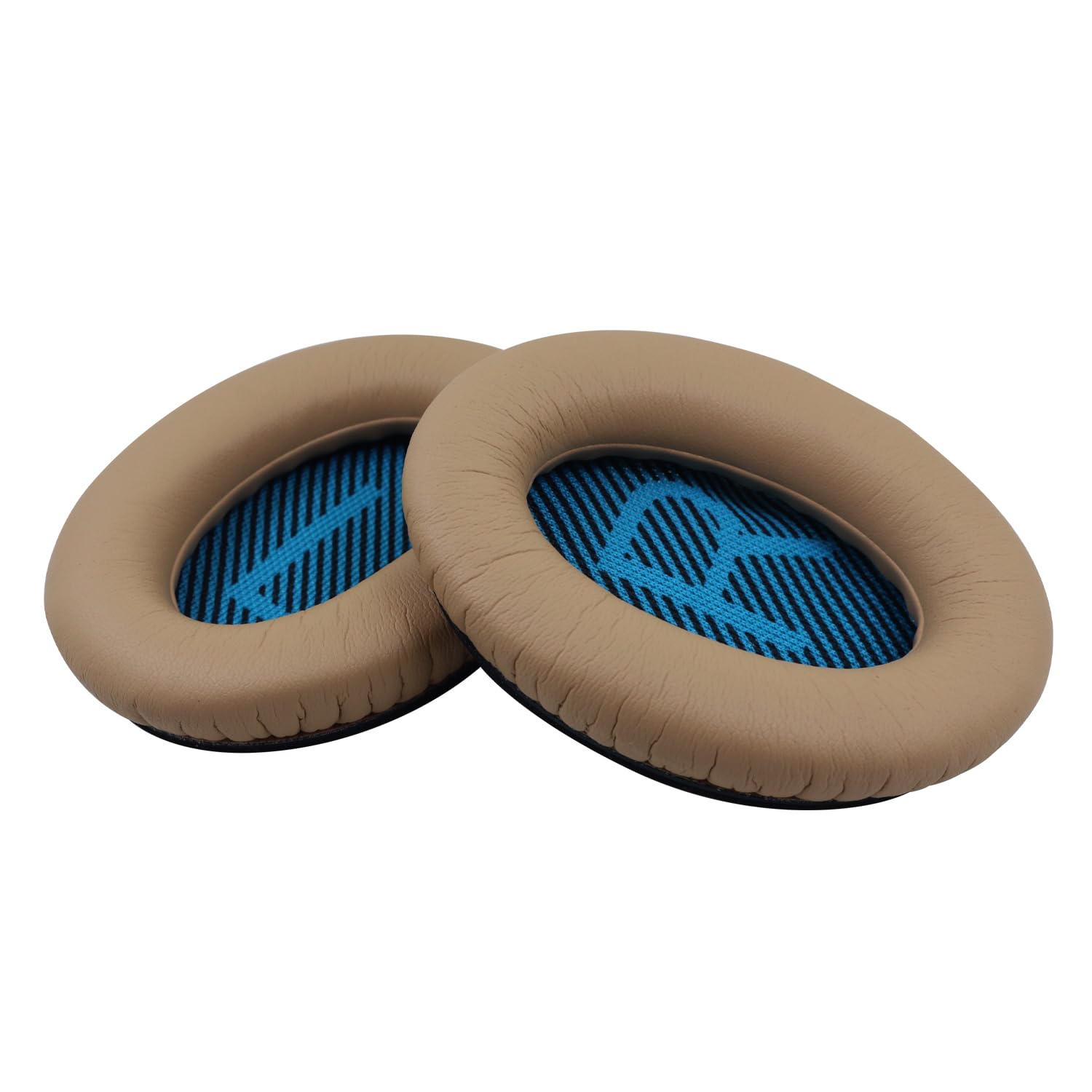 Replacement Ear Pads for Bose QuietComfort 15(qc15/QC15), Headphone Ear Covers, High Density Memory Cotton, Soft Leather, Adaptive Noise Isolation Headphones Pads Cushions-Khaki