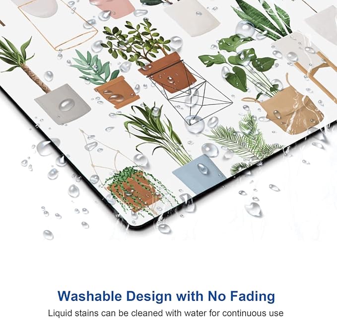 Mouse Pad, Pot Plant Mouse Pad, Mouse Mat Waterproof Non-Slip Rubber Base MousePads