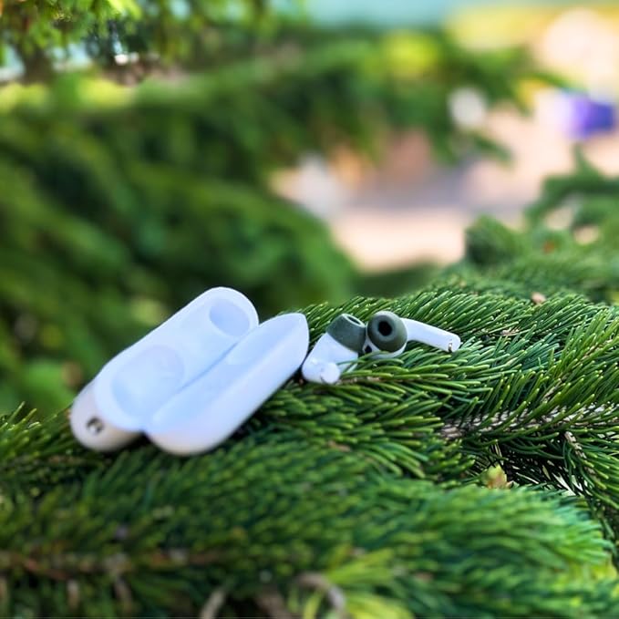 Comply Memory Foam Replacement Earbud Tips for Apple AirPods Pro 1 & 2 Ultimate Comfort, Secure Fit, Superior Noise Isolation Anti Slip, Prevent from Falling Out Green, Small (3 Pairs)