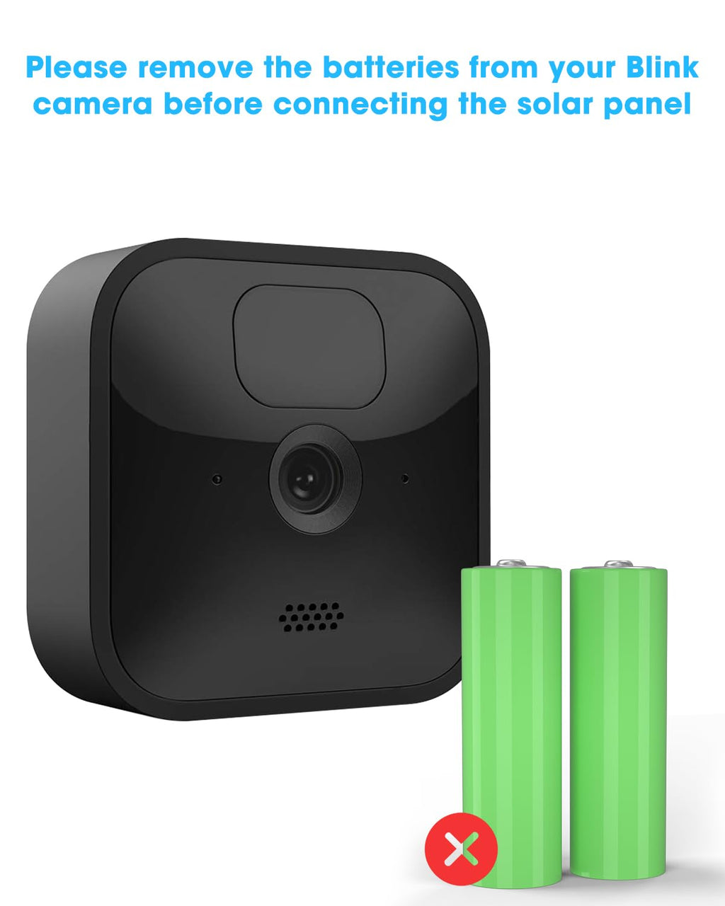 5W Solar Panel Charger Compatible with Blink Outdoor/Outdoor(3rd Gen)/XT XT2 Camera, Solar Panel for Blink Camera, 13.1ft Charging Cable & Rubber Plug, IP65 Weatherproof with Secure Wall Mount, 3 Pack