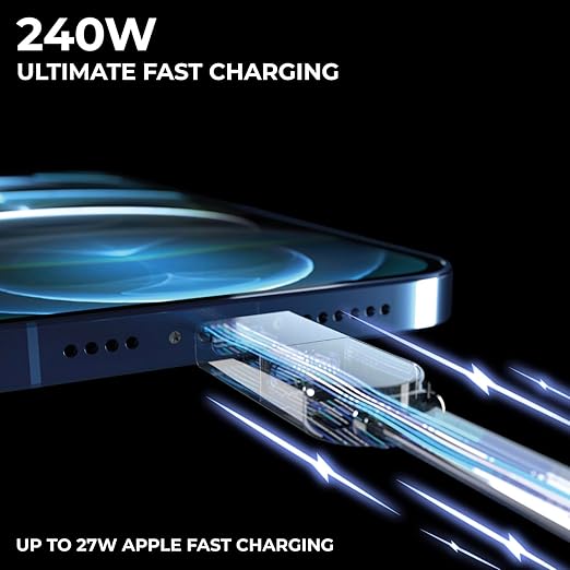Rolling Square inCharge XS - 240W 4in1 Keyring Cable | Fast Charging & Data Transfer | Universal USB C/Lightning/USB Cable with Metal Housing | N52 Magnets | Eco-Friendly | Beige