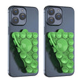 ZYCCER Double Sided Silicone Suction Phone Holder Mount,Compatible with iPhone and Android Cases Hands-Free Mirror Shower Phone Mount Strong Grip Holder (White, Single Sided 1PCS)