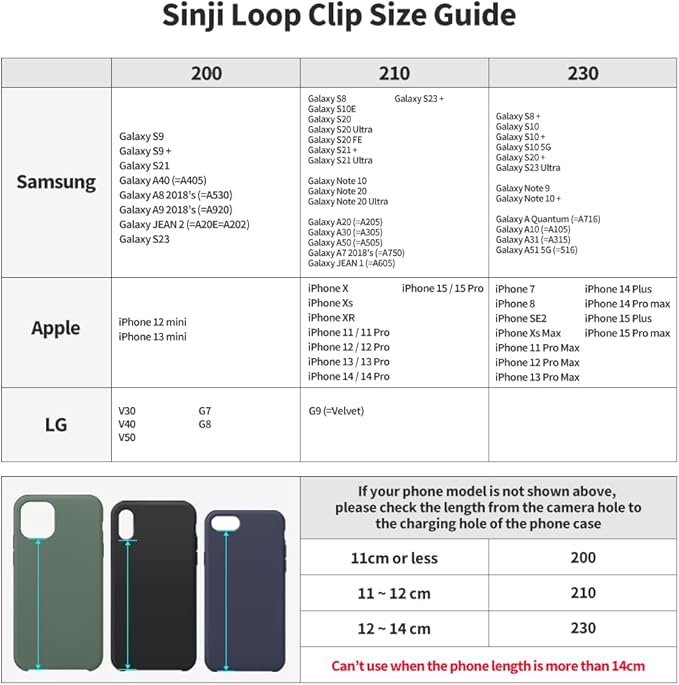 Sinjimoru C-Shaped Clip Finger Phone Grip, Silicone Mobile Phone Strap with Loop Holder for iPhone & Samsung. Sinji Loop Clip WineRed 210