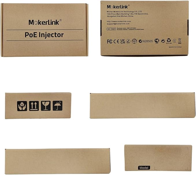 MokerLink 2.5 Gigabit PoE Injector, 802.3af/at/bt 60W, 2.5G/1G/100M Ethernet, Plug & Play, Non-PoE to PoE Adapter, Distance Up to 100 Meters (328 ft.)