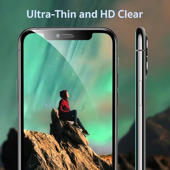ESR Full-Coverage Tempered-Glass Compatible for iPhone 11 Screen Protector/iPhone XR Screen Protector [2-Pack] [Easy Installation Frame] [3D Curved Edges] for iPhone 11, iPhone XR