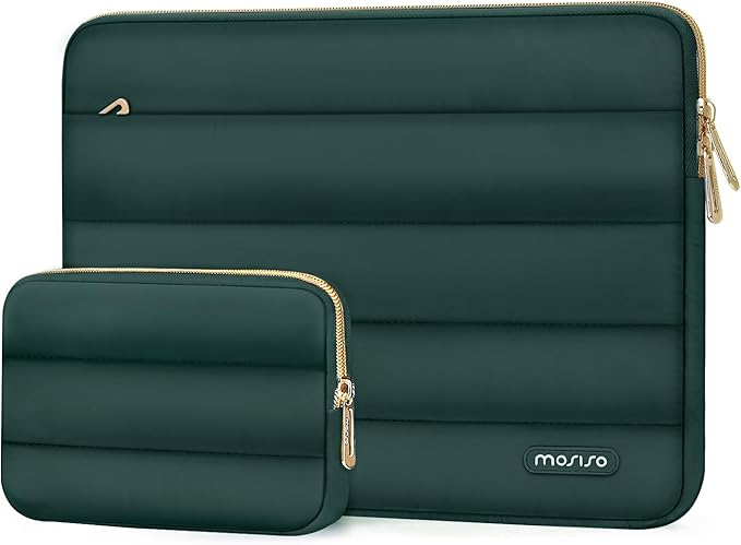 MOSISO Laptop Case 16 inch, 15-15.6 inch Puffy Laptop Sleeve Carrying Case