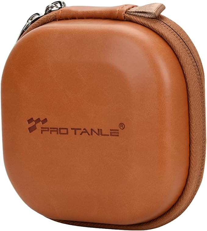Andoer Camera Filters Case Bags for Filters Up to 82mm, 5 Pockets PU Leather DustProof Filter Hard Storage Case for UV CPL ND Graduated Neutral Density Filters