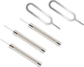 3+2 Pack Universal Sim SD Card Tray Opening Tool, Wireless Camera&Security Door Bell Reset Removal Tool Eject Pin for iPhone Google Pixel Samsung Motorola Phones (Pack of 5)