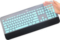Keyboard Cover Skin for Logitech MK545 MK540 Wireless Keyboard, Logitech MK545 Keyboard Protector, Logitech MK540 Ultra Thin Desktop PC Silicone Clear Keyboard Skin Protector-Hotblue