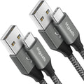 Long USB C Cable [12ft, 2-Pack], etguuds Fast Charging USB A to Type C Charger Cable Braided for Samsung Galaxy S22 S21 S20 Ultra 5G S10 S10E S9 Note 20 10 9, A10e A20 A33 A32 A50 A70, LG, Moto, Pixel