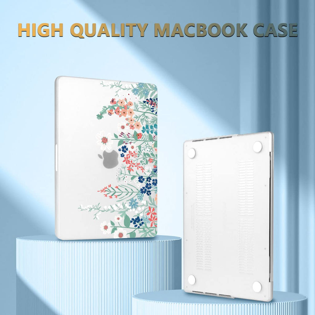 CISSOOK Matte Frosted Wildflower Hard Shell Case for MacBook Pro 14 Inch 2026-2021 Release M5 A3434 M4 A3112 A3185 A3401 M3 A2992 A2918 A2779 M2 A2442 M1, Plastic Cover for MacBook Pro 14