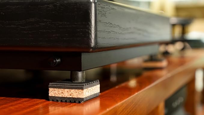 Sound Isolation Pads. Cork Pads for Speakers to Improve Sound and Reduce Vibration (1" Pack of 8)