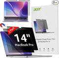 acer [2 Pack] Laptop Privacy Screen for MacBook Pro 14 Inch (2021-2024 M1, M2, M3, M4), Eye Protection Anti Spy/Glare Blue Light Computer Monitor Privacy Filter, Dual-Sided Magnetic & Removable