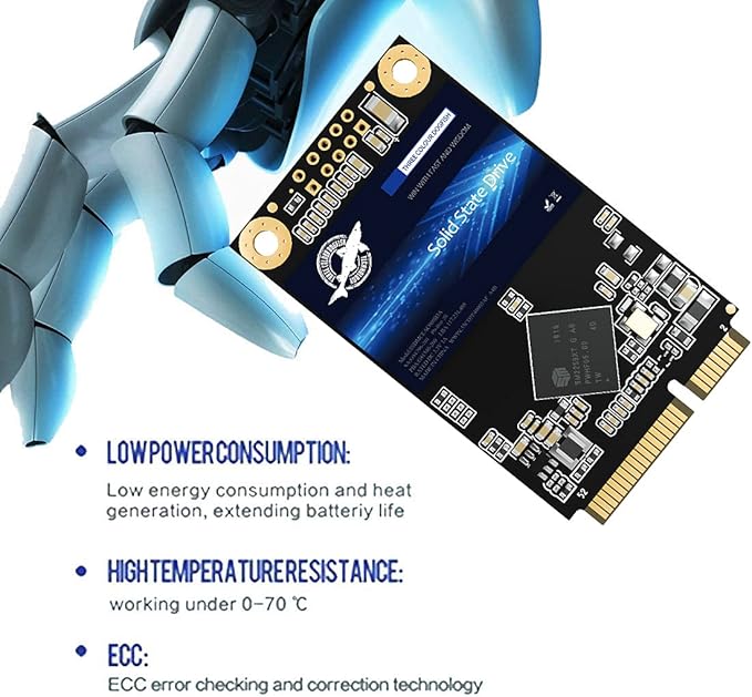SSD mSATA 16GB Dogfish Internal Solid State Drive High Performance Hard Drive for Desktop Laptop SATA III 6Gb/s Includes SSD 32GB 60GB 64GB 120GB 128GB 240GB 250GB 480GB 500GB (16GB MSATA)