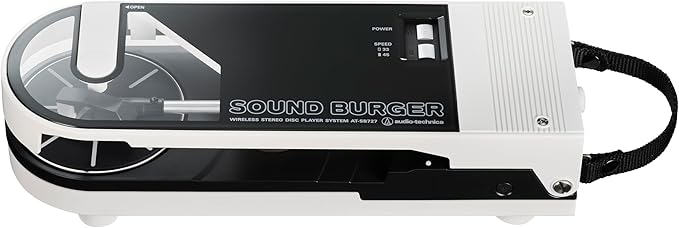 AudioTechnica AT-SB727 Sound Burger Portable Turntable with Bluetooth (White)