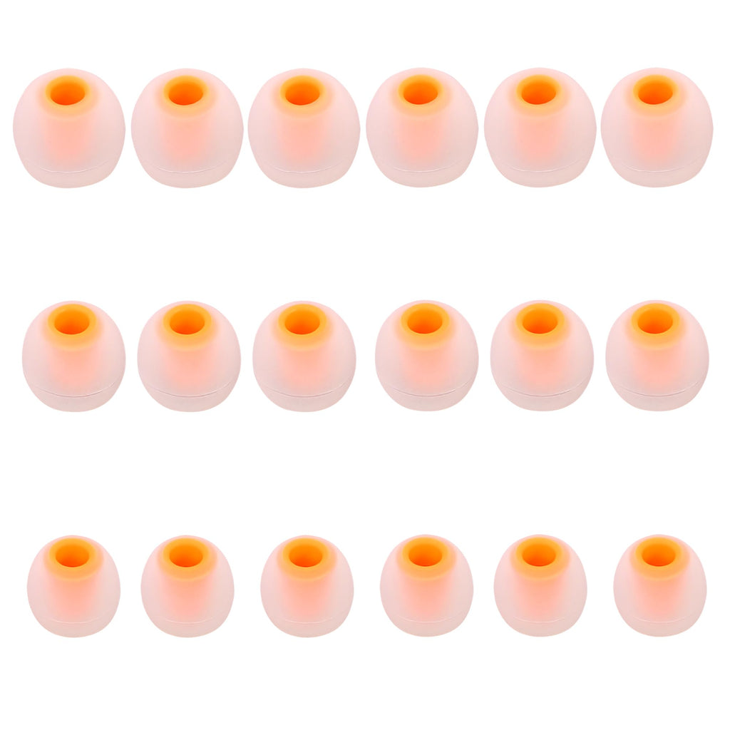 MQIMY Earbud Replacement Tips - Silicone Earbud Tips Fit Most In-Ear Earbuds (Inner Hole 3.8mm - 5.1mm) - 9 Pairs S M L