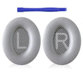 MBWIGF Replacement Ear Pads for Bose QuietComfort 35 (QC35) & Quiet Comfort 35 II (QC35ii) Headphones, Replacement Earpad Cushion with Comfortable Extra Thick Memory Foam and Softer Leather (Gray)