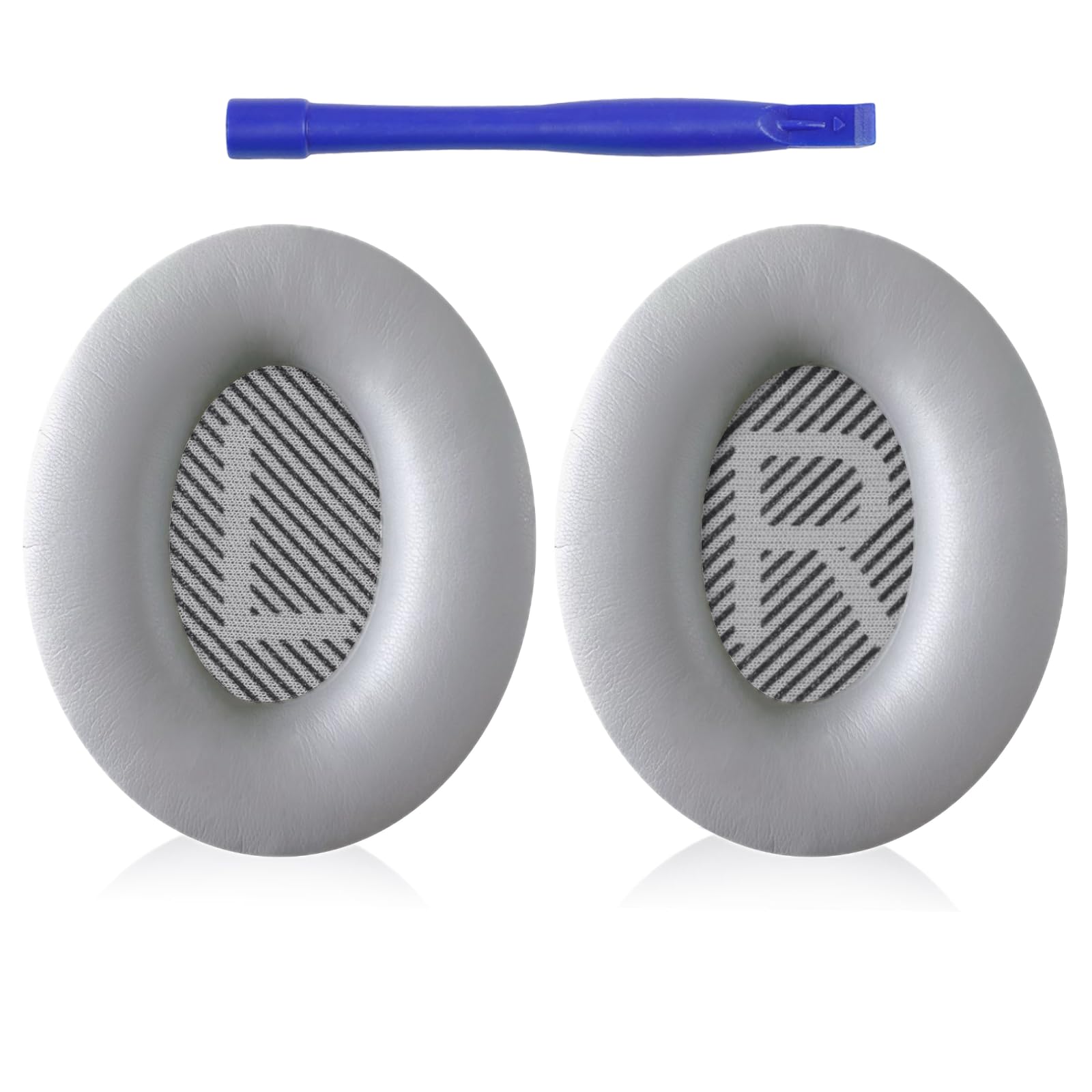 MBWIGF Replacement Ear Pads for Bose QuietComfort 35 (QC35) & Quiet Comfort 35 II (QC35ii) Headphones, Replacement Earpad Cushion with Comfortable Extra Thick Memory Foam and Softer Leather (Gray)