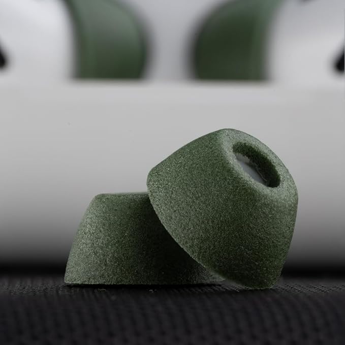 Comply TrueGrip MAX | Premium Memory Foam Replacement Earbud Tips for Apple AirPods Pro 1 & 2 | Long Lasting Comfort, MAX Durability, Secure Fit, Superior Noise Isolation| Green (Small) (3 Pairs)