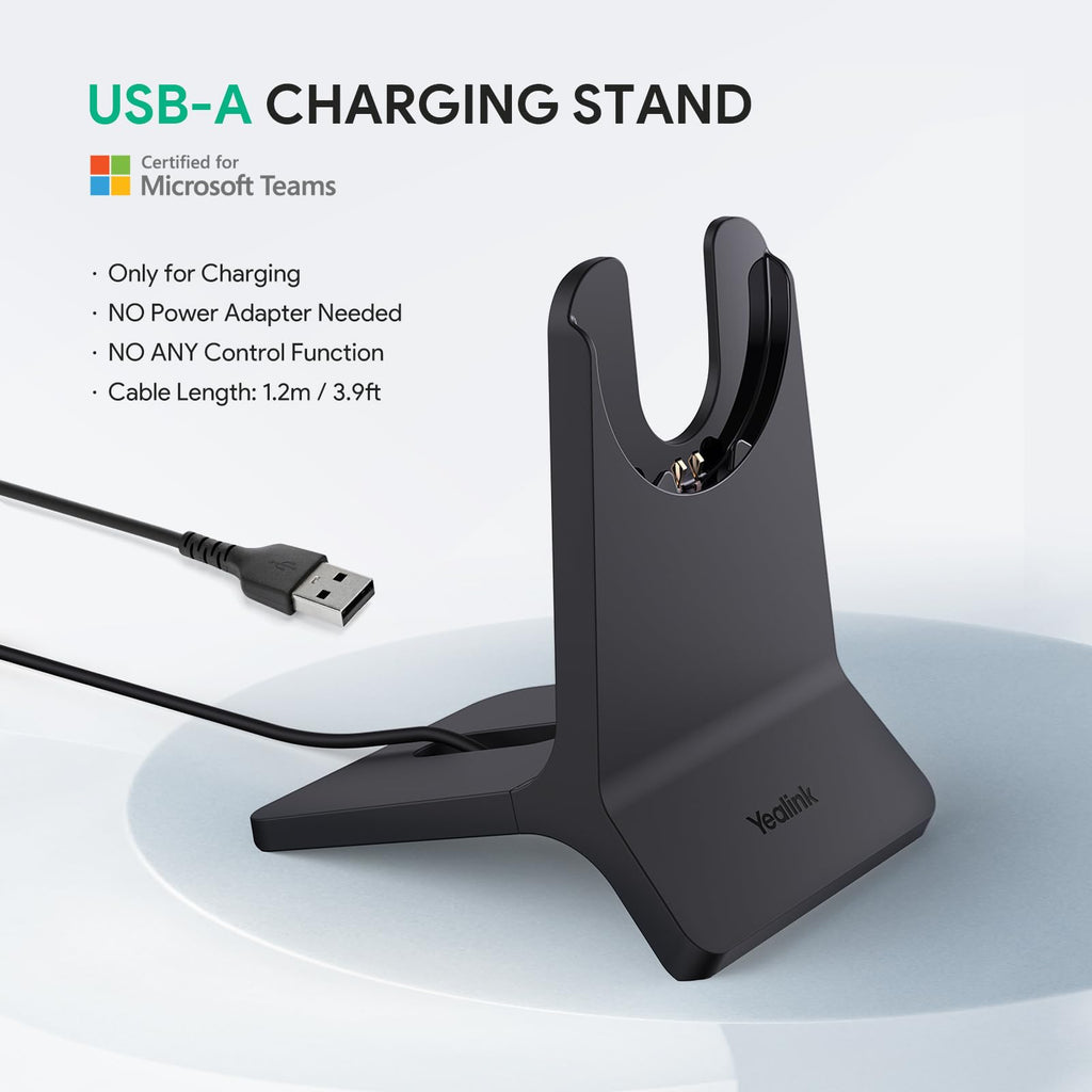 Yealink BH70 Mono Stand, Teams Certified Work Headset for Open Office Home