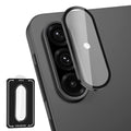 Avocase for Samsung Galaxy A36/A56 Camera Lens Protector, Individual Metal Ring Tempered Glass Lens Cover, [Strong Adsorption] Scratch Resistant Ultra-Thin HD Clear Lens Cover, 1 Set-Black