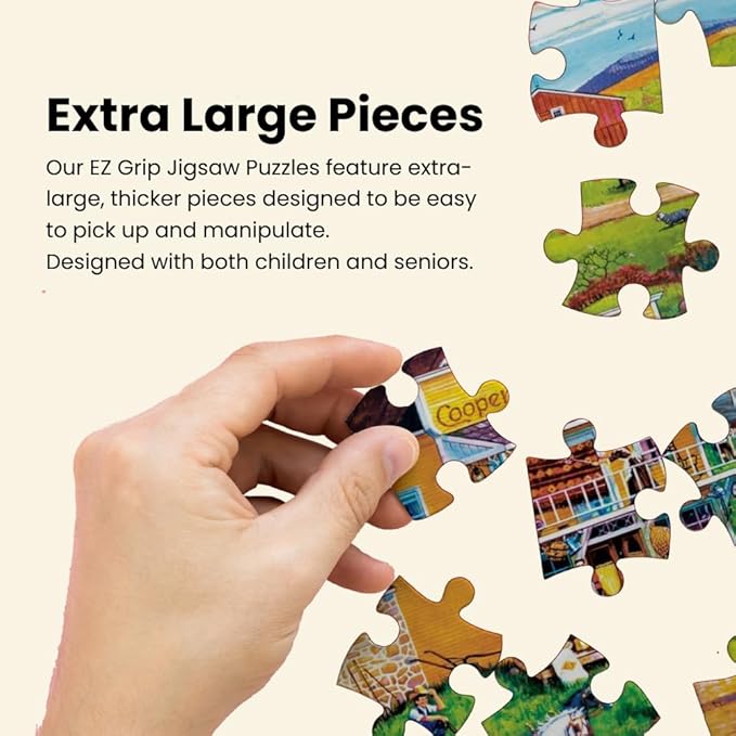 MasterPieces - 500 Piece Jigsaw Puzzle, Large EZ Grip Shapes, The Bird’s Nest, Fun for Adults, Seniors, Family, Kids, 19.25" x 26.75"