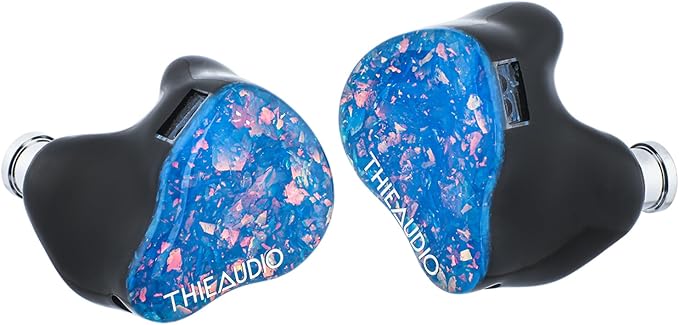 Linsoul THIEAUDIO Hype 4 2DD+4BA in Ear Monitor, HiFi IEM Earphones with Tonal Balance, Latest Sonion Driver, Detachable Silver-Plated OCC Cable for Audiophile Musician Professionals (Blue)