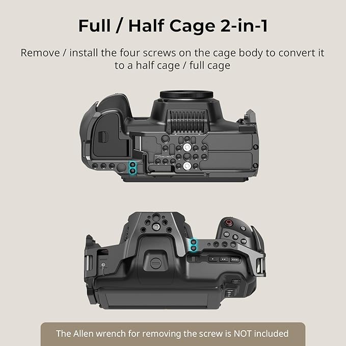 SmallRig Camera Cage Basic Kit for Blackmagic Design Cinema Camera 6K, Full Cage for BMCC 6K, with Top Handle, SSD Mount Bracket, Cable Clamp and Lens Mount Adapter Support - 4574