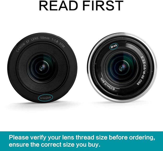 52mm Graduated Color Filters Kit 9 Pieces Gradual Colour Lens Filter Kit Set Accessory for Canon Nikon Sony Pentax Olympus Fuji DSLR Camera + Lens Filter Pouch +Lens Cleaning Cloth