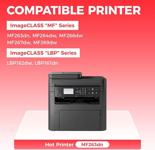 051 Toner Cartridge Black 2-Pack with chip Replacement for Canon 051 CRG-051 051H Compatible for Canon ImageCLASS MF264dw MF267dw MF269dw LBP162dw MF266dw MF263dn LBP161dn Laser Printer Ink All-in-One