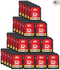 GIGASTONE 32GB SD Card 50-Pack UHS-I U1 Class 10 SDHC Memory Card High-Speed Full HD Video Compatible with Canon Digital Camera, SPYPOINT TACTACAM WOSPORTS Trail Camera, with 50 Mini Cases