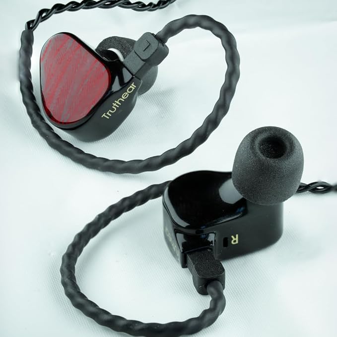 Comply 600 Core Series | Memory Foam Replacement IEM Ear Tips for Truthear, Sennheiser, Moondrop & More | Superior Noise Isolation, Ultimate Comfort, Secure Fit | TechDefender, Black, Medium(3 Pairs)