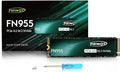 FN955 1TB NVMe SSD M.2 2280 PCIe Gen4x4, Up to 7300MB/s, 3D NAND TLC Flash Internal Solid State Drive, Configure SLC Cache, Storage and Memory Expansion for PS5 Laptop Desktop