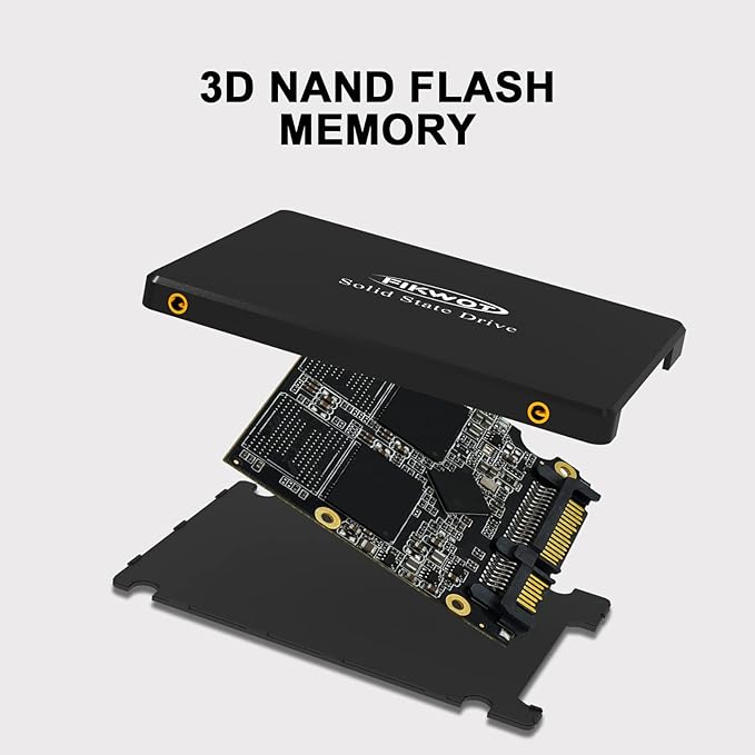 FS810 500GB SSD, 2.5" SSD SATA III 6Gb/s, Solid State Drives, Up to 560MB/s, 3D NAND TLC Flash, Internal SSD for Desktops and Laptops(Black)