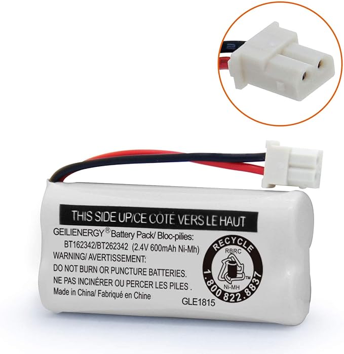 GEILIENERGY BT183342 BT283342 BT166342 BT266342 BT162342 BT262342 Battery Compatible with CS6114 CS6419 CS6719 CS6919 EL52300 CL80111 Cordless Handset Phone (Pack of 4)