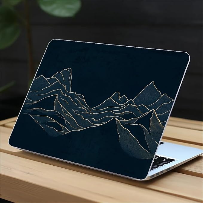 Compatible with MacBook Air 13.3 13.6 Inch Case 2022 2021 2020 2019 Plastic Hard Shell Case Cover,13.3 Pro(A1706/A1708/A1989/A2159/A2289/A2338), Dark Mountains