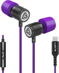 LUDOS Ultra USB C Headphones for iPhone 17 16 15 Pro Max Plus Air iPad Pro, 5 Years Warranty, Magnetic USB-C Earbuds for Samsung Galaxy S24 S23 Ultra S22 S21 FE S20 A55 A54 A53, USB Type C Earphones