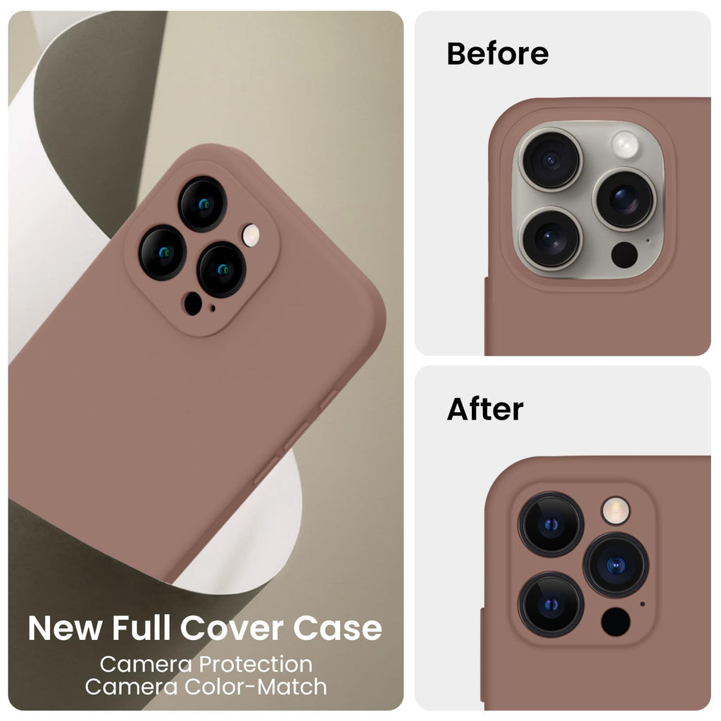 FireNova Designed for iPhone 15 Pro Max Case, 6.7", Light Brown