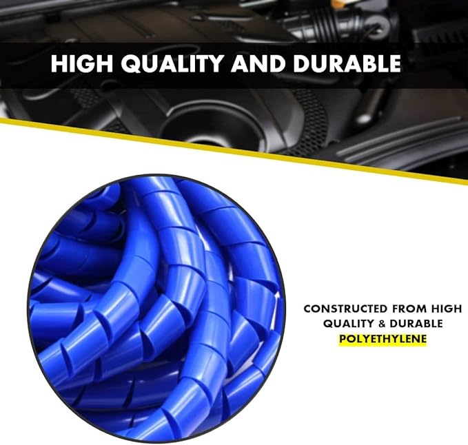 Kable Kontrol Vortex Spiral Cable Wrap - 1/8” Inch 100’ Feet Long - Hose Protector Flexible Polyethylene Wire Conduit Tubing Cable Sleeve Cord Cover to Organize Wires – Natural