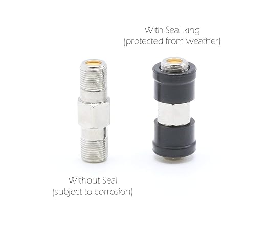 THE CIMPLE CO Coaxial F (F81) Weather Seal Boot - for Coax Ground Blocks, splitters, or Other F Connectors - Creates a Water Tight Seal (Grommet) - (50 Pack)