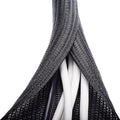 ZhiYo 20ft - 1 inch Cable Sleeve, Cord Wrap Wire Protector Tubing for Pets, PC Cable Wrap, Computer Cable Management Sleeve - Black