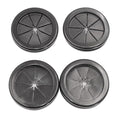 2 Inch Rubber Grommets for Wiring, 2 Inch Drill Hole, 1-11/16 Inch ID, Firewall Grommets Automotive Cable Cords Hoses Protection, Double-Sided Rubber Plugs for Round Holes, 4 Pcs, 43x50 mm