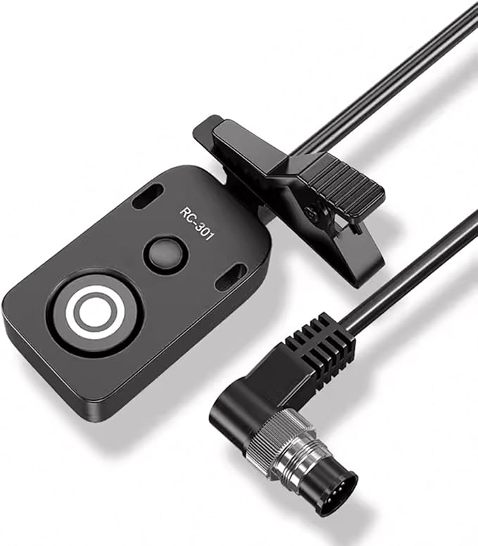 5M Extension Cord RC301-DC0 Remote Small Shutter Release Remote Control for nk D850 D810 D800E Z8 Z9 Push Button Extension Portable Small Release Key(RC301-DC0 NK 196.8in/5m)