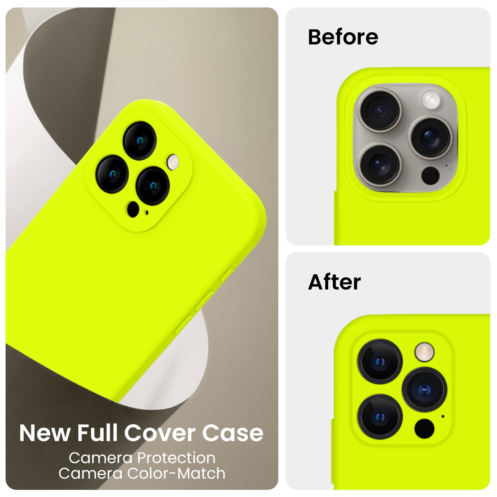 FireNova Designed for iPhone 15 Pro Case, 6.1", Fluorescent Green