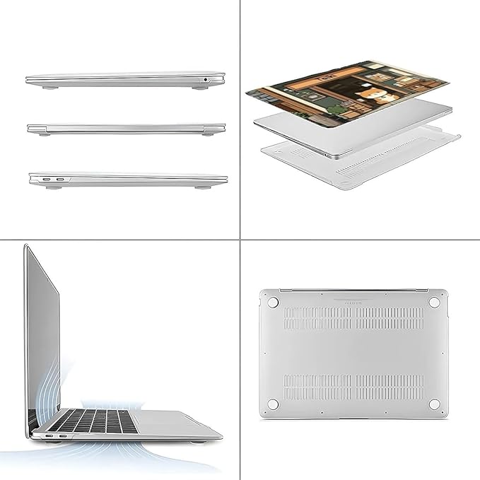 Compatible with MacBook Air 13.3 13.6 Inch Case 2022 2021 2020 2019 Plastic Hard Shell Case Cover,13.6 Air (A2681) M2 2022, A Cute Shiba