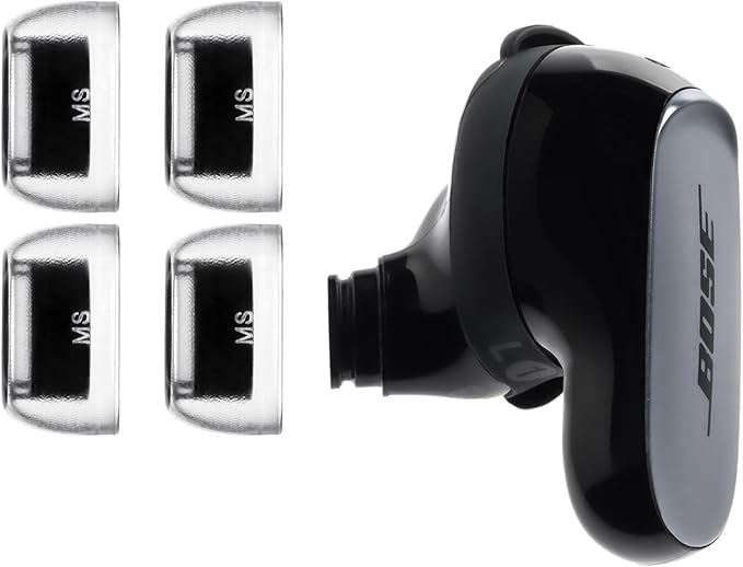 AZLA SednaEarfit Crystal for Bose Earbuds 2 Pair - Bose Earbuds Replacement Tips - Compatible with Bose Quietcomfort Ultra Earbuds, Bose QC Earbuds II (MS)