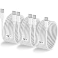 LOFPYE 3-Pack 10FT 60W USB C to USB C Cable, Type C to Type C Cable,Fast Charging Cable for iPhone 16 15 Pro Plus Pro Max，for Galaxy S24 S23, for iPad Pro/Air, for MacBook Pro/Air and More
